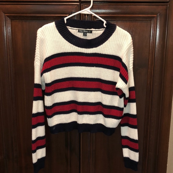 Say What? Sweaters - NWT Women’s Size Large Cropped Sweater